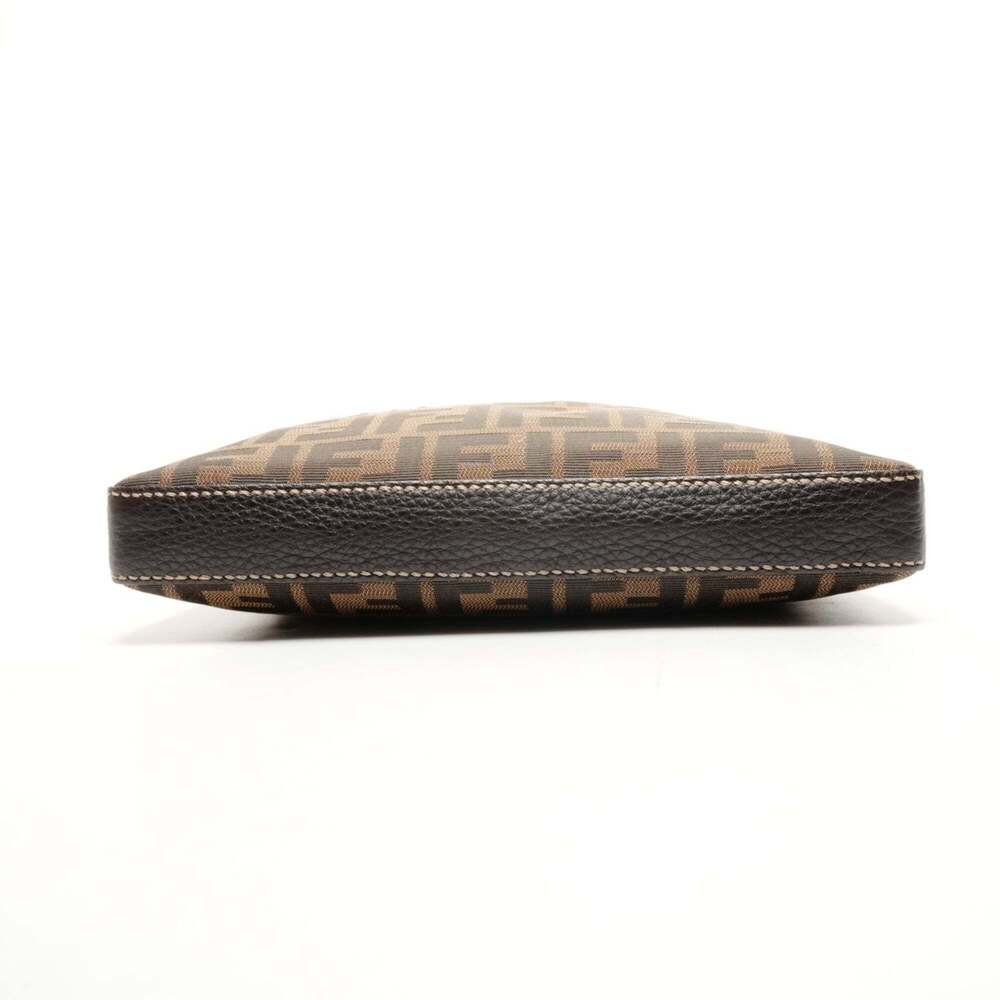 FENDI Brown Canvas Zucca Shoulder Bag - Picture 7 of 12